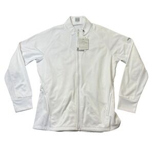 Callaway Large New w/Tags White Long Sleeve Jacket Full Zip Hit on Sleeve